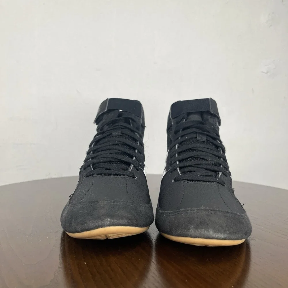 Adidas HVC 2 Shoes Men's 6 Black Wrestling Boxing Athletic Gum‎ Sole Sneakers
